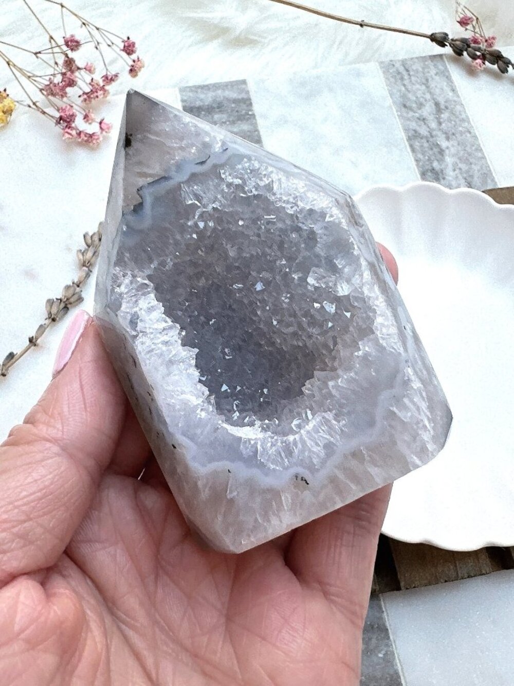 Gorgeous Agate Druzy Tower - Picture 3 of 8